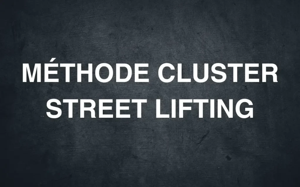 La méthode Cluster en Street Lifting