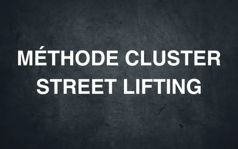 La méthode Cluster en Street Lifting