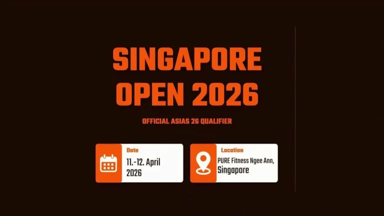 Singapore Opens 2026 — résultats Street Lifting